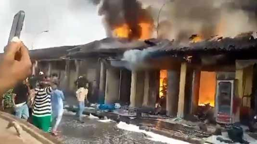 Wuse-Market-on-fire